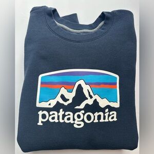 Patagonia Dark Blue Sweatshirt with Logo